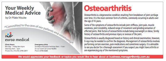 osteoarthritis